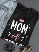 Mom Of Girls T-shirt -SmartPrintsInk Designs
