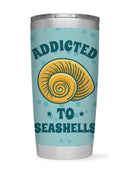 Addicted To Seashells Pattern Tumbler -SmartPrintsInk Designs