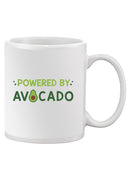 Powered By Avocado Mug -SmartPrintsInk Designs