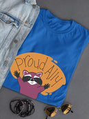 Proud Ally Racoon T-shirt -SmartPrintsInk Designs