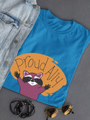 Proud Ally Racoon T-shirt -SmartPrintsInk Designs