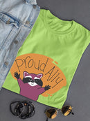 Proud Ally Racoon T-shirt -SmartPrintsInk Designs