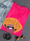 Proud Ally Racoon T-shirt -SmartPrintsInk Designs