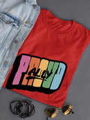 Proud Ally Bubblegum Text T-shirt -SmartPrintsInk Designs