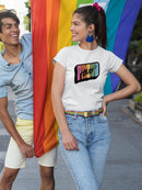 Proud Ally Bubblegum Text T-shirt -SmartPrintsInk Designs