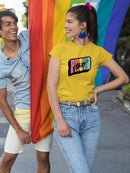 Proud Ally Bubblegum Text T-shirt -SmartPrintsInk Designs