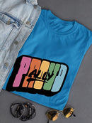 Proud Ally Bubblegum Text T-shirt -SmartPrintsInk Designs