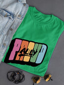 Proud Ally Bubblegum Text T-shirt -SmartPrintsInk Designs