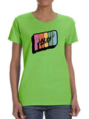 Proud Ally Bubblegum Text T-shirt -SmartPrintsInk Designs
