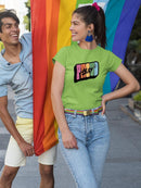 Proud Ally Bubblegum Text T-shirt -SmartPrintsInk Designs