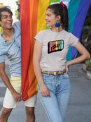 Proud Ally Bubblegum Text T-shirt -SmartPrintsInk Designs