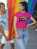 Proud Ally Bubblegum Text T-shirt -SmartPrintsInk Designs