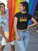 You Are Loved Bubblegum Text T-shirt -SmartPrintsInk Designs