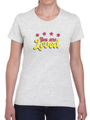 You Are Loved Bubblegum Text T-shirt -SmartPrintsInk Designs