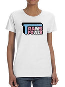 Trans Power Bubblegum Text T-shirt -SmartPrintsInk Designs