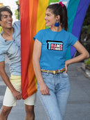 Trans Power Bubblegum Text T-shirt -SmartPrintsInk Designs