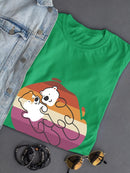 Beaver Couple W Pride Flag T-shirt -SmartPrintsInk Designs