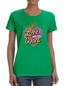 Love Who You Want Retro Heart T-shirt -SmartPrintsInk Designs