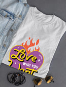 Love Who You Want Retro Heart T-shirt -SmartPrintsInk Designs