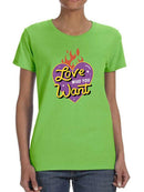 Love Who You Want Retro Heart T-shirt -SmartPrintsInk Designs