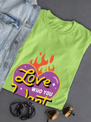 Love Who You Want Retro Heart T-shirt -SmartPrintsInk Designs