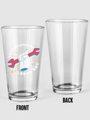 Let's Celebrate Labor Day Pint Glass -SmartPrintsInk Designs