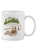 Lumberjak At Heart Mug -SmartPrintsInk Designs