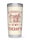 Photography Is My Therapy Tumbler -SmartPrintsInk Designs