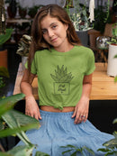 Succulent Pot Head T-shirt -SmartPrintsInk Designs