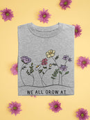 We Grow At Different Rates Plant T-shirt -SmartPrintsInk Designs