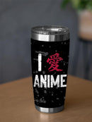 I Love Anime Japanese Kanji Tumbler -SmartPrintsInk Designs