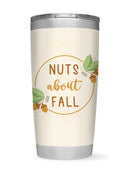 Nuts About Fall Tumbler -SmartPrintsInk Designs