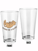 Purr Me A Glass Pint Glass -SmartPrintsInk Designs