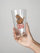 Saturdays Are For The Comrades Pint Glass -SmartPrintsInk Designs