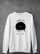 Black Kitten. Garden Boss Sweatshirt -SmartPrintsInk Designs