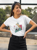 Pretty Queen Blowing Kiss T-shirt -SmartPrintsInk Designs
