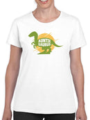 Auntiesaurus Illustration T-shirt -SmartPrintsInk Designs