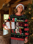Happy B. Day Jesus Full Print Sweatshirt -SmartPrintsInk Designs