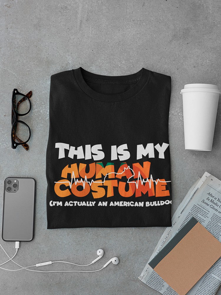 "I'm a bulldog" Halloween Costume Men's Black T-shirt