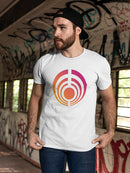 Circle in sunset colors Men's T-shirt