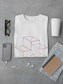 3D cross in sunset colors Men's T-shirt