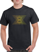 Two triangles in loop pattern Men's T-shirt