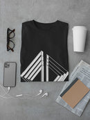 Set of white triangles in hipster style Men's T-shirt