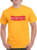Nobody Red Logo Men's T-shirt
