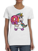 Unicorn With A Donut T-shirt -SPIdeals Designs