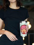 Cute Pink Hair Girl Tumbler -SPIdeals Designs