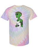 Tattooed Alien Tie Dye Tee -SPIdeals Designs