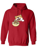 Corgi Dog And Ramen Bowl Hoodie -SPIdeals Designs