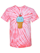 Happy Ice Cream Tie Dye Tee -SPIdeals Designs