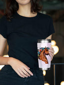 Brown Horse With Butterflies Tumbler -SPIdeals Designs